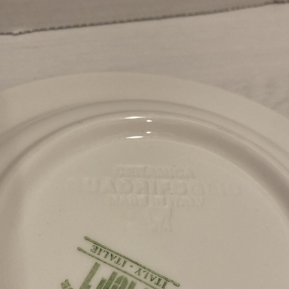 Pier 1 Ceramica Quadrifoglia Pasta Salad Soup Bowl Made in Italy Blue and Green - Picture 5 of 6